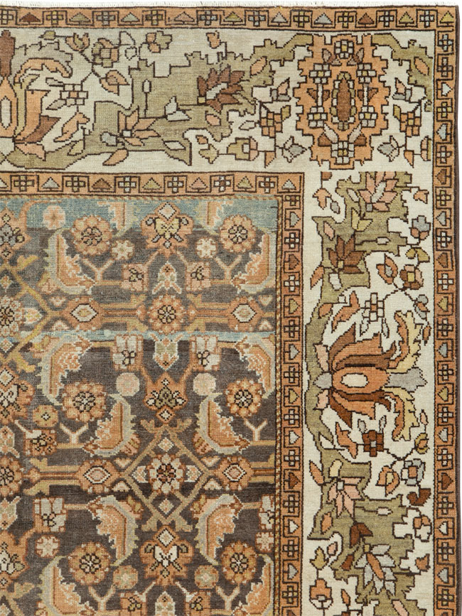 Vintage Persian Malayer Gallery Carpet, No.25115 - Galerie Shabab