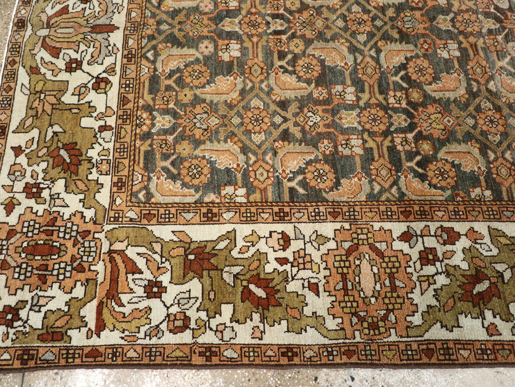 Vintage Persian Malayer Gallery Carpet, No.25115 - Galerie Shabab