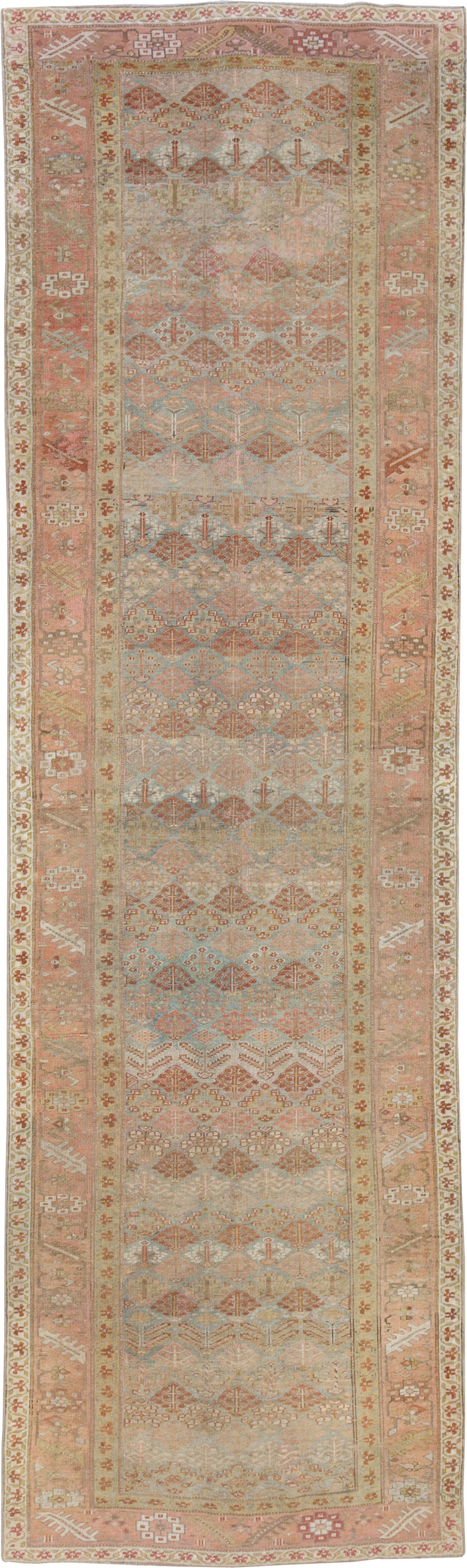 Antique Persian Malayer Wide Gallery Runner, No.25118 - Galerie Shabab