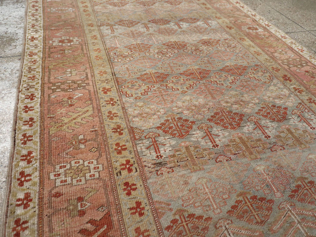Antique Persian Malayer Wide Gallery Runner, No.25118 - Galerie Shabab