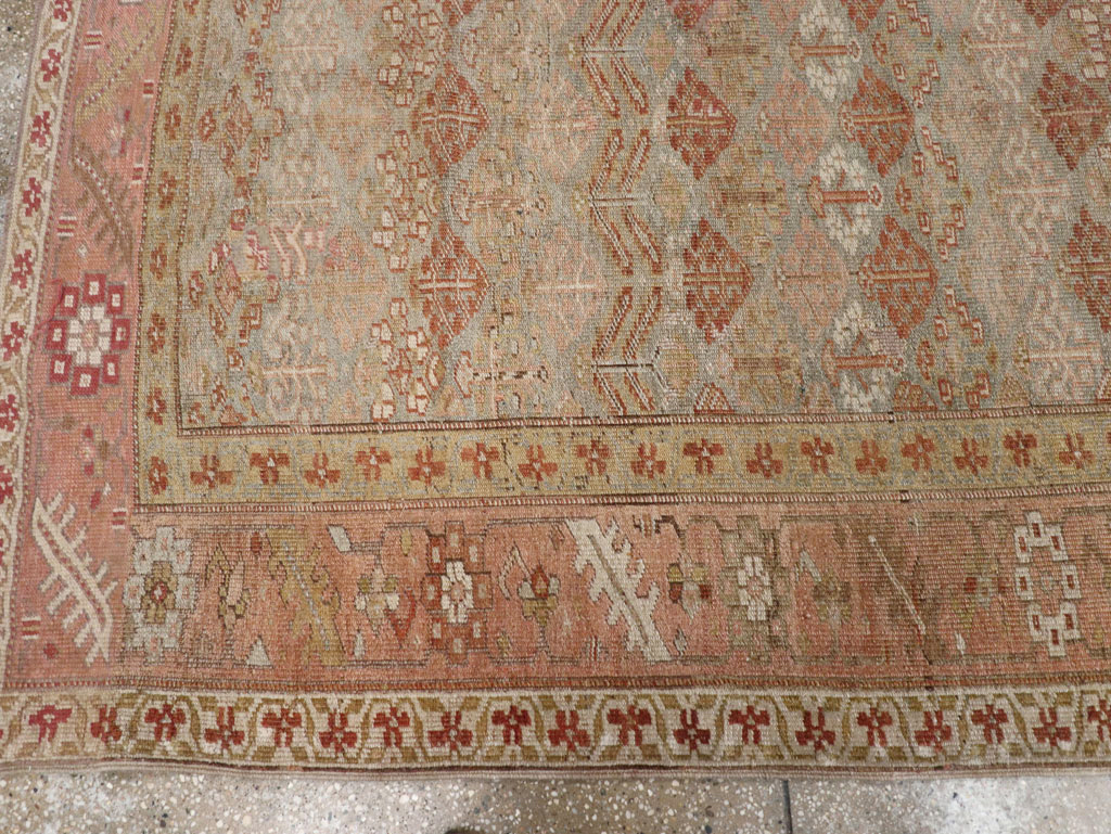Antique Persian Malayer Wide Gallery Runner, No.25118 - Galerie Shabab