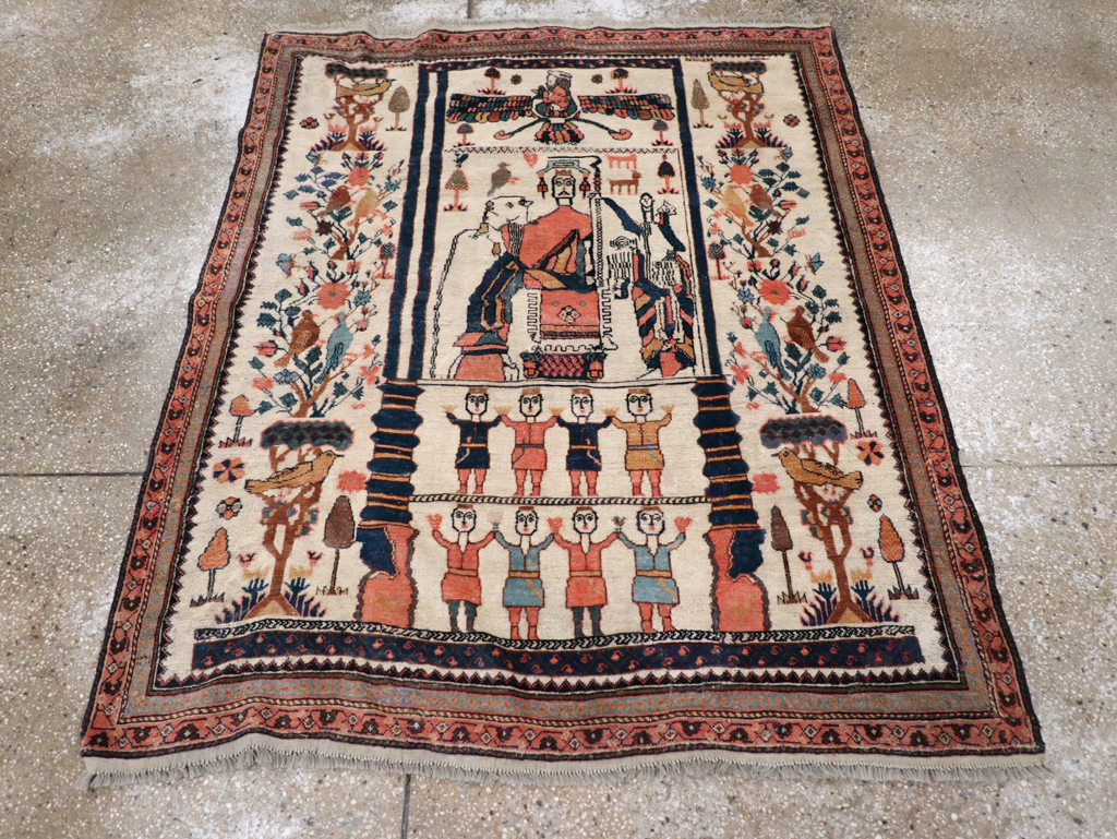 Antique Persian Afshar Rug, No.25125 - Galerie Shabab