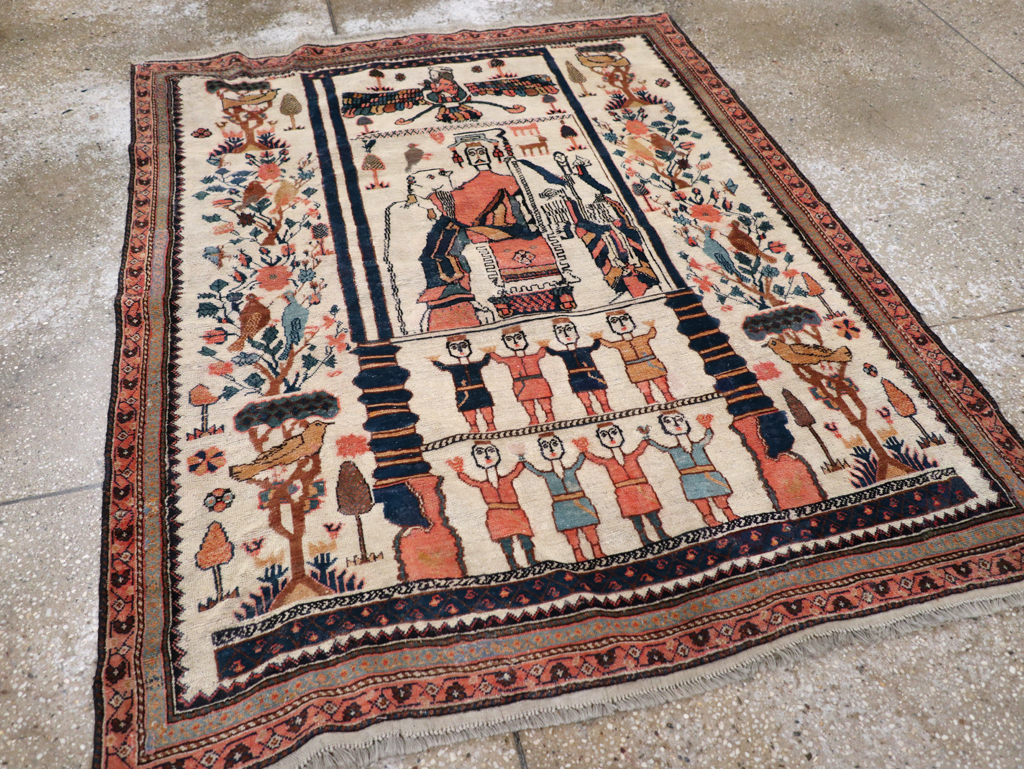 Antique Persian Afshar Rug, No.25125 - Galerie Shabab