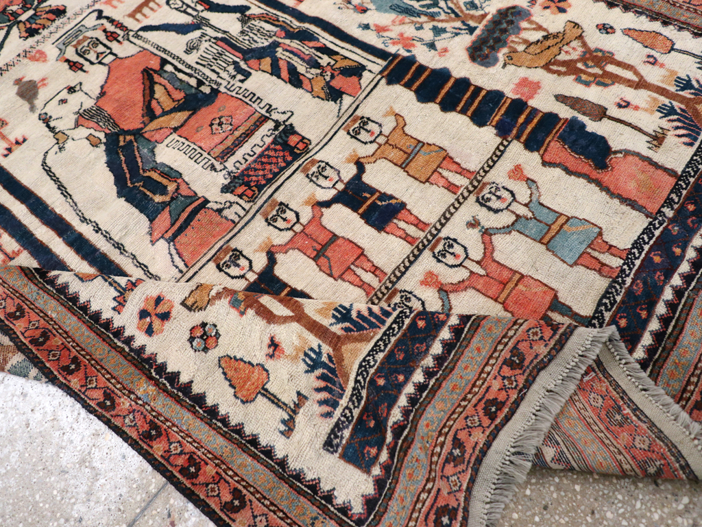 Antique Persian Afshar Rug, No.25125 - Galerie Shabab