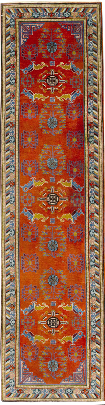 Vintage East Turkestan Khotan Runner, No.25127 - Galerie Shabab