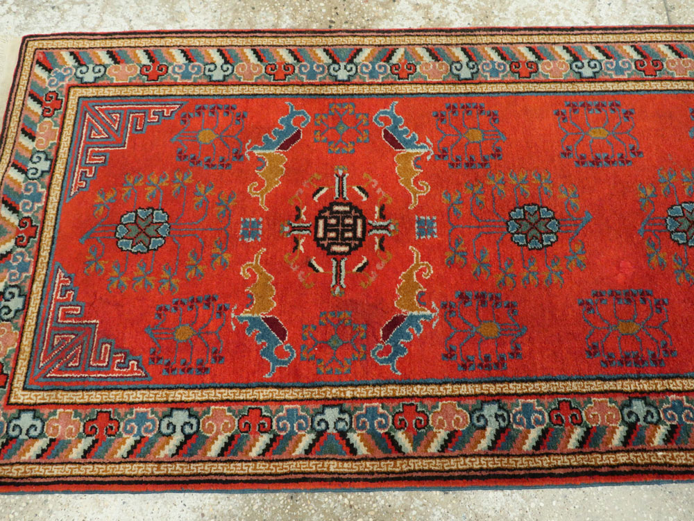 Vintage East Turkestan Khotan Runner, No.25127 - Galerie Shabab