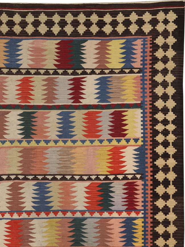 Antique Turkish Flatweave Kilim, No.25128 - Galerie Shabab