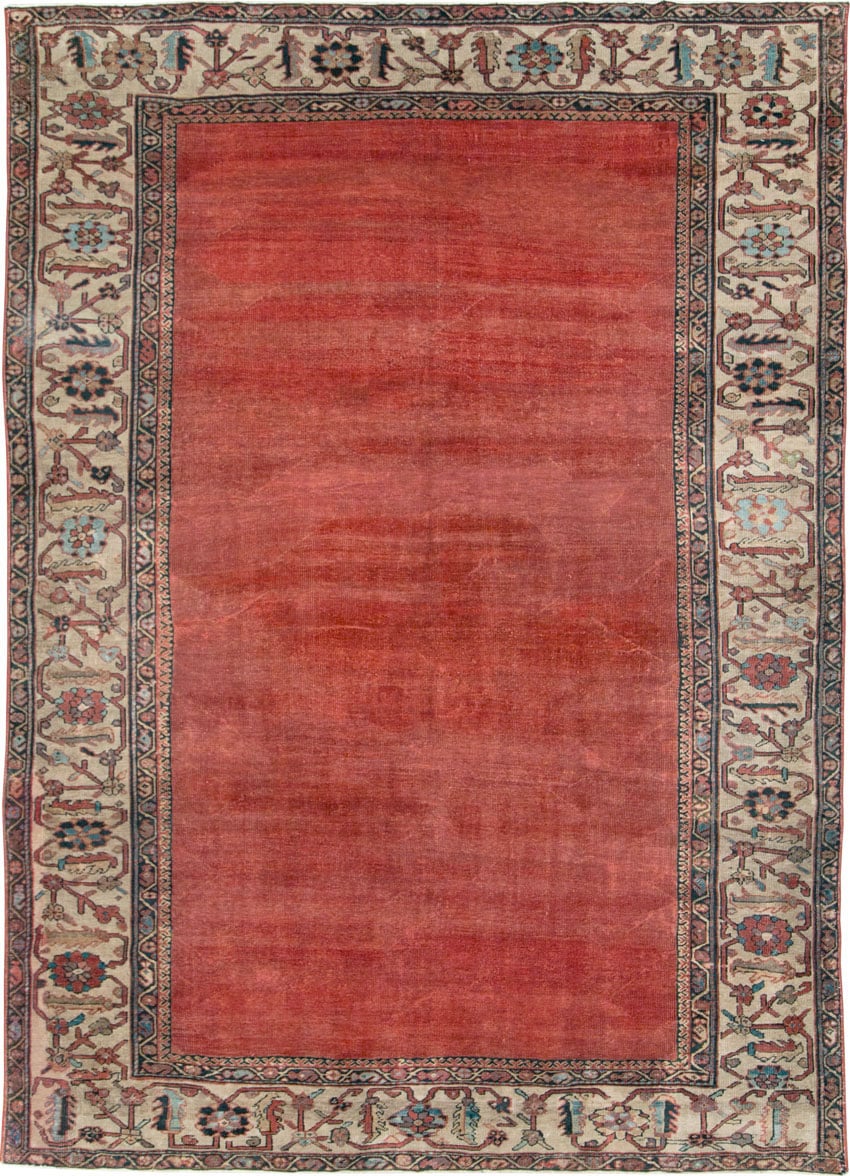 Antique Persian Mahal Small Room Size Carpet, No.25129 - Galerie Shabab