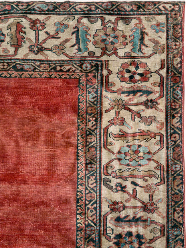 Antique Persian Mahal Small Room Size Carpet, No.25129 - Galerie Shabab