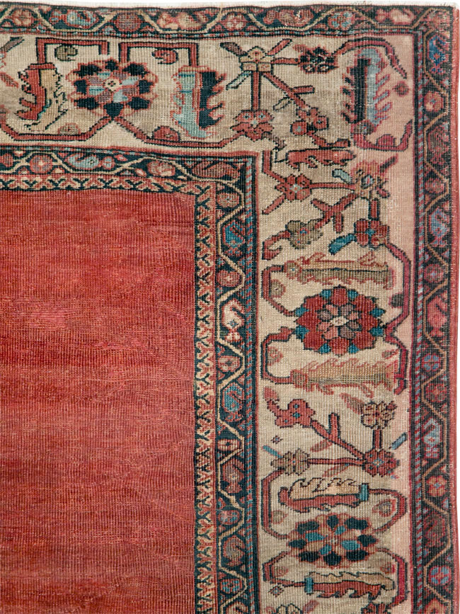Antique Persian Mahal Small Room Size Carpet, No.25129 - Galerie Shabab