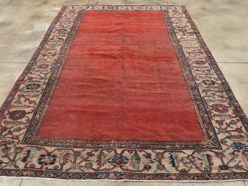 Antique Persian Mahal Small Room Size Carpet, No.25129 - Galerie Shabab
