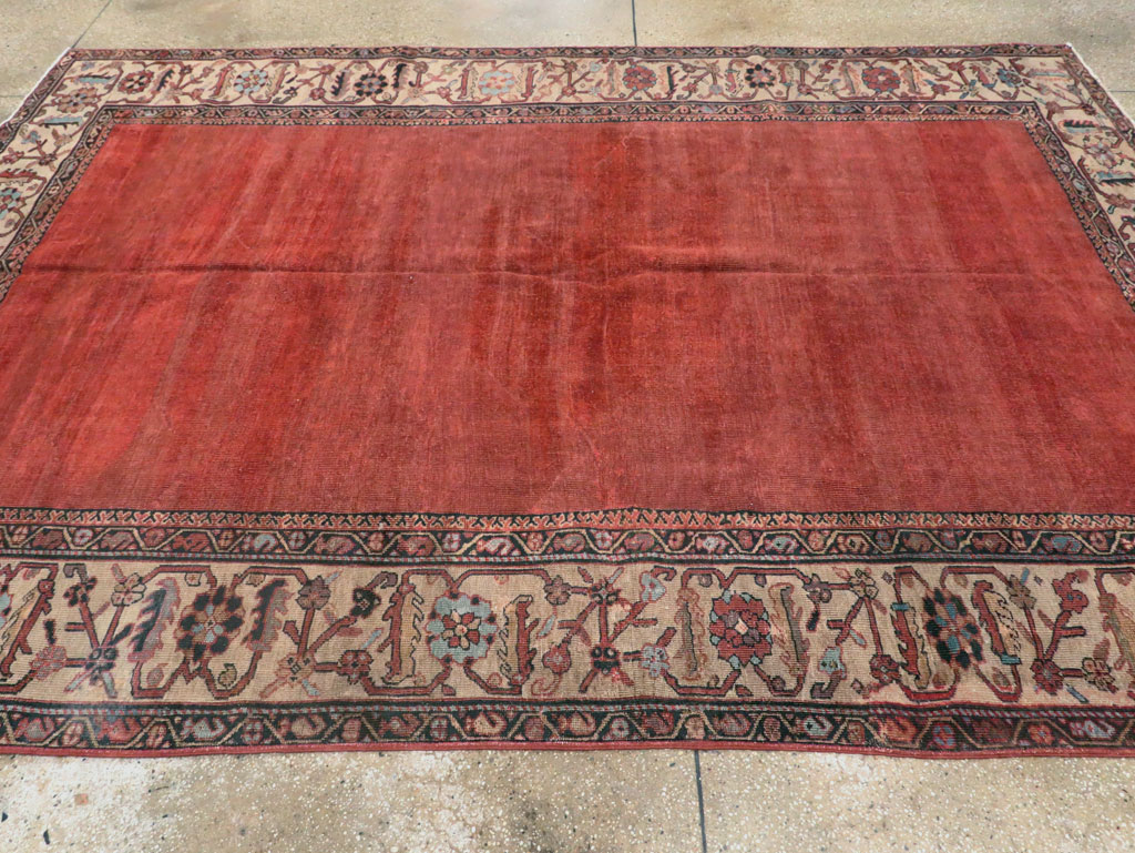 Antique Persian Mahal Small Room Size Carpet, No.25129 - Galerie Shabab