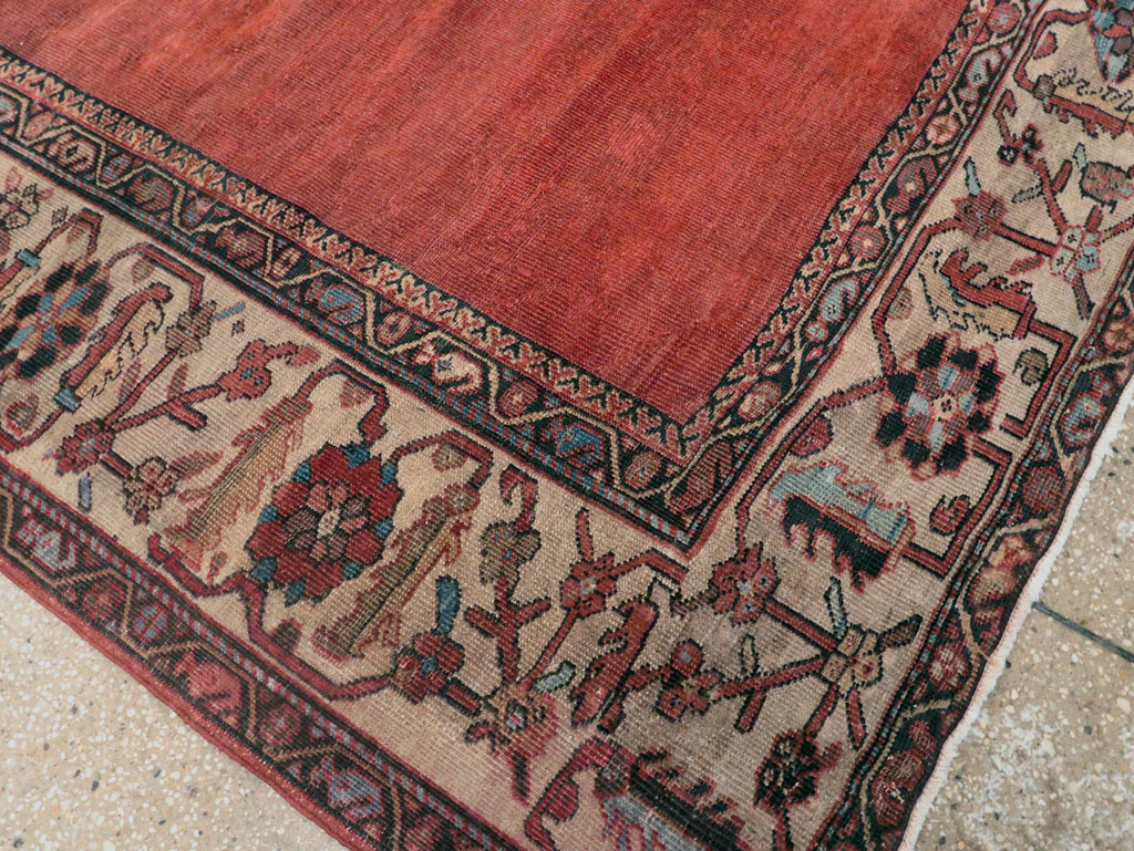 Antique Persian Mahal Small Room Size Carpet, No.25129 - Galerie Shabab