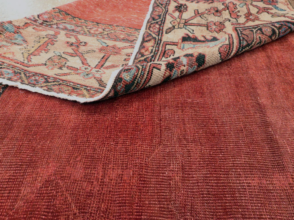 Antique Persian Mahal Small Room Size Carpet, No.25129 - Galerie Shabab