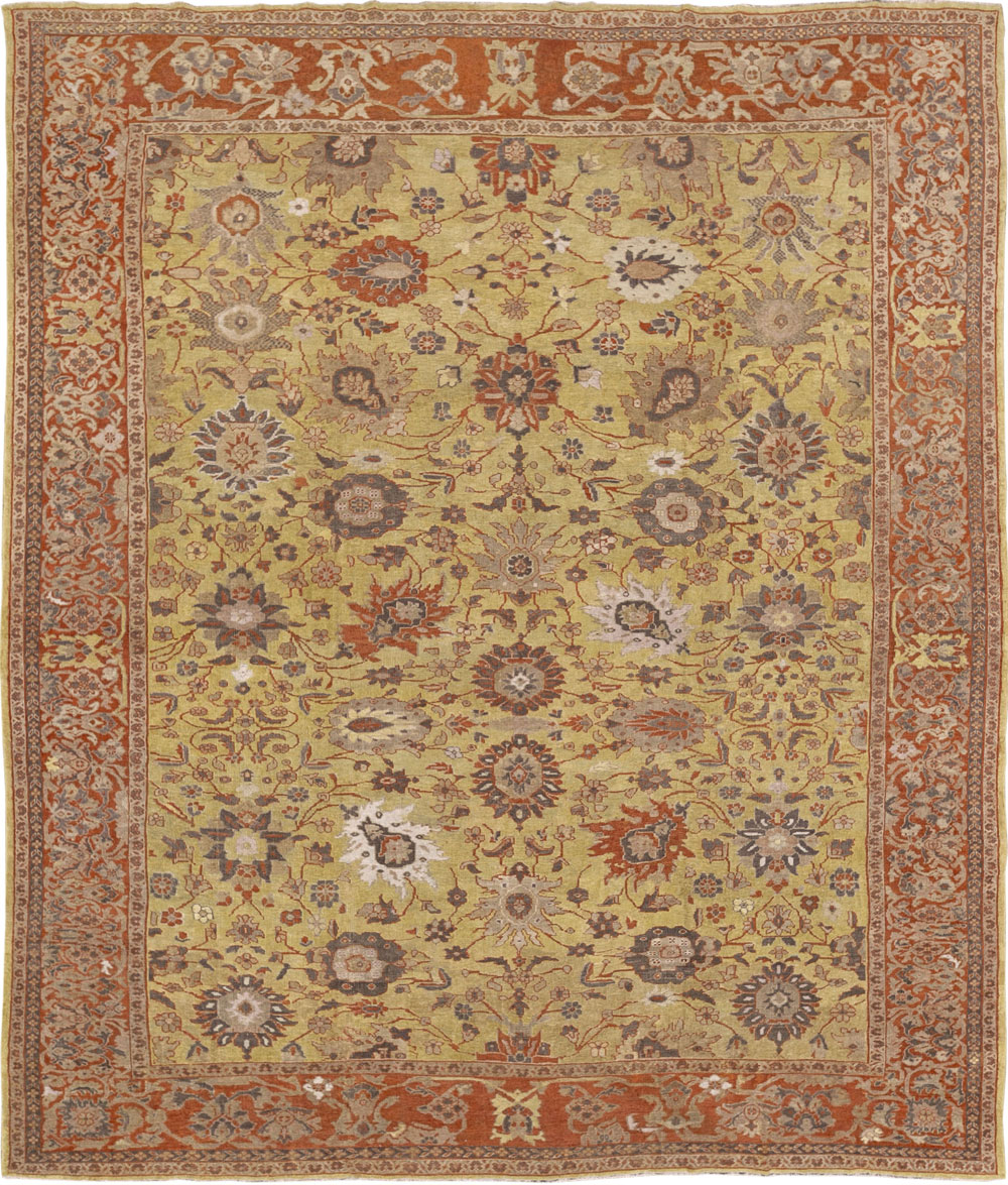 Antique Persian Mahal Large Carpet, No.25131 - Galerie Shabab
