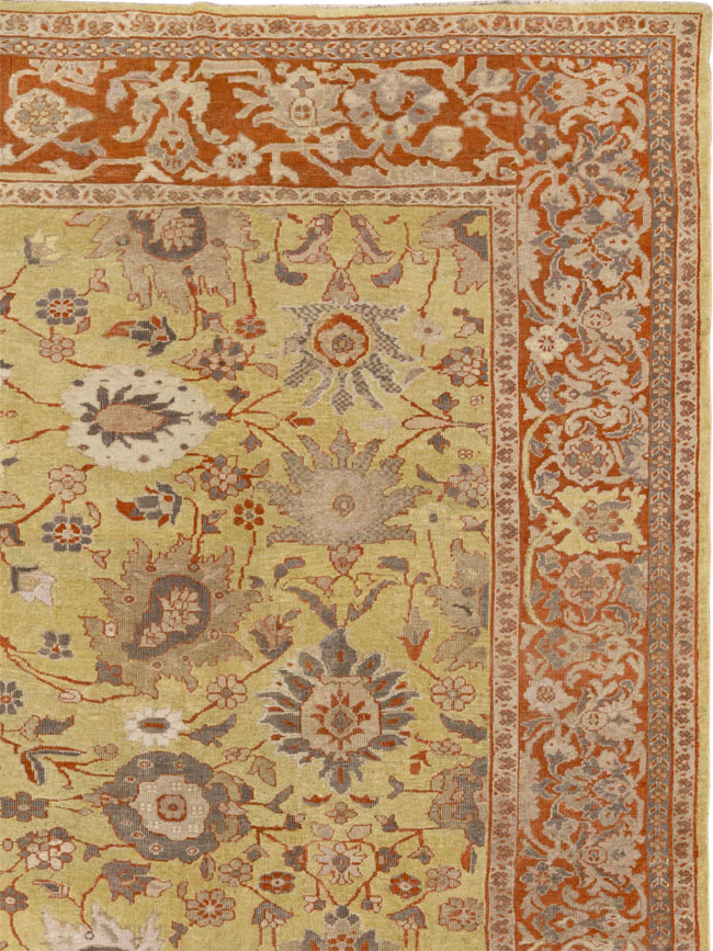 Antique Persian Mahal Large Carpet, No.25131 - Galerie Shabab