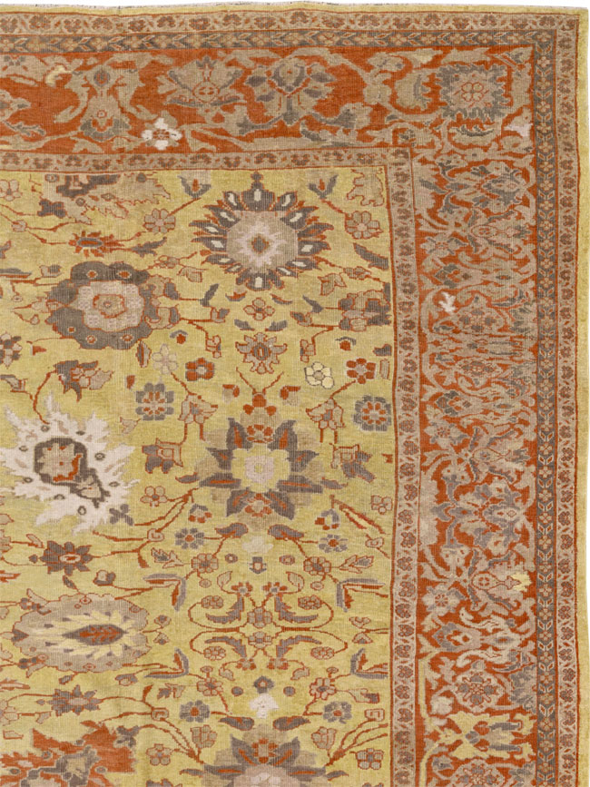 Antique Persian Mahal Large Carpet, No.25131 - Galerie Shabab