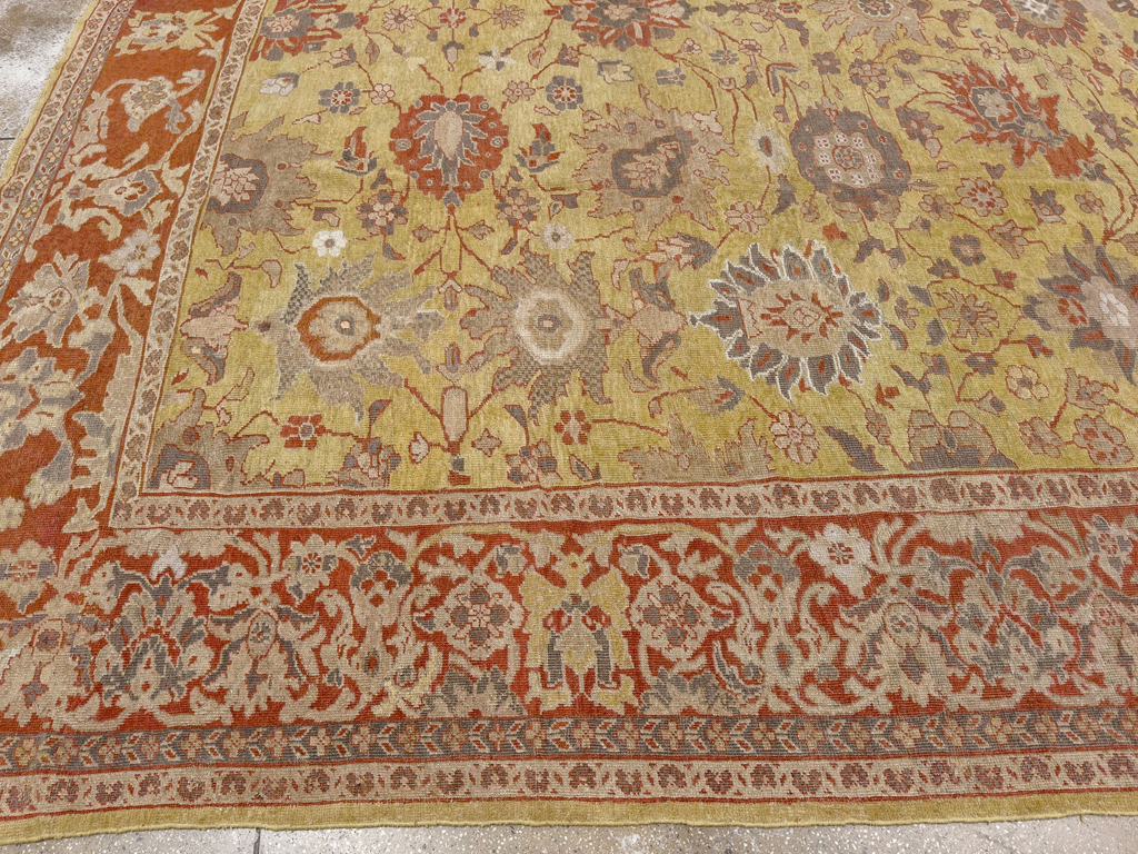 Antique Persian Mahal Large Carpet, No.25131 - Galerie Shabab