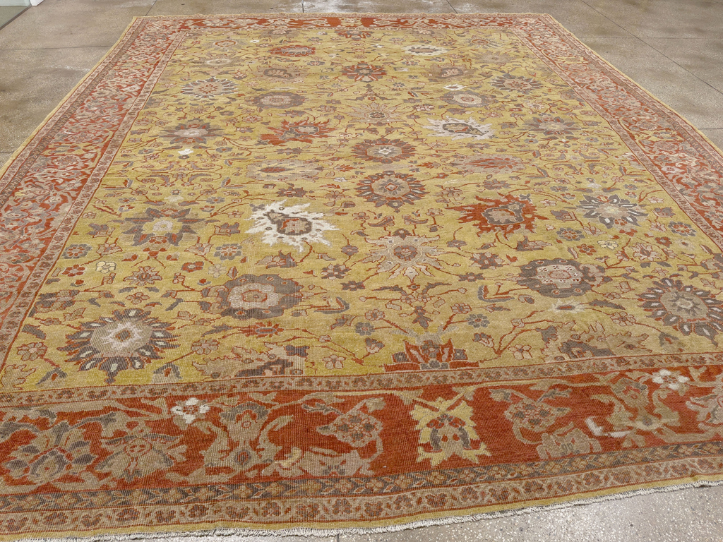 Antique Persian Mahal Large Carpet, No.25131 - Galerie Shabab