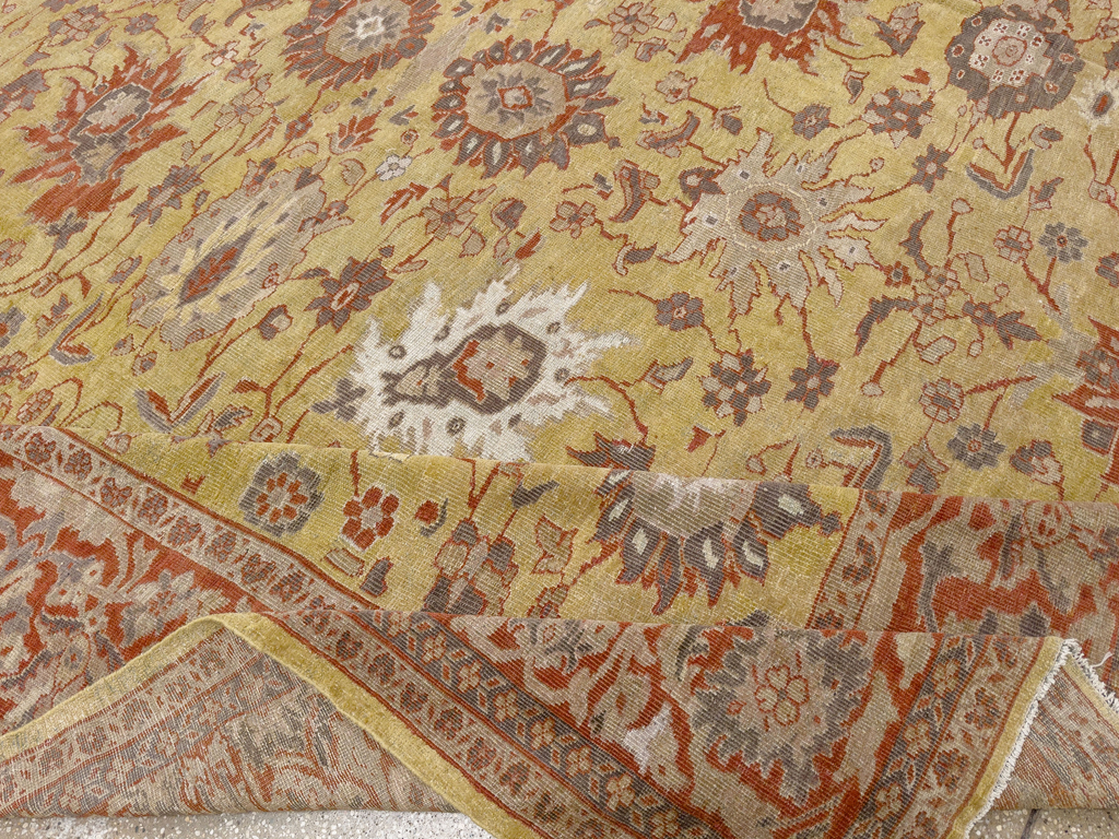 Antique Persian Mahal Large Carpet, No.25131 - Galerie Shabab