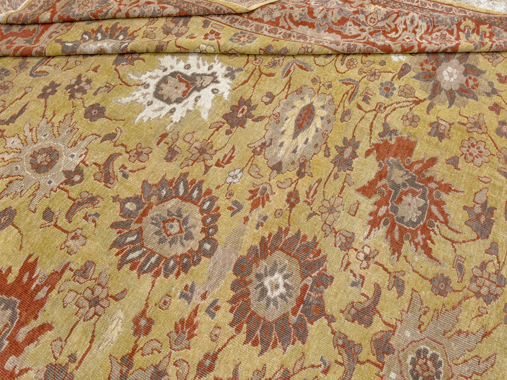 Antique Persian Mahal Large Carpet, No.25131 - Galerie Shabab