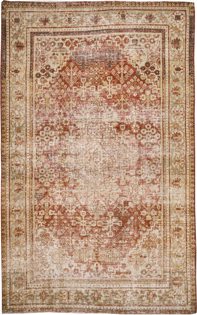 Antique Persian Joshegan Distressed Rug, No.25136 - Galerie Shabab