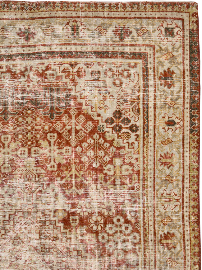 Antique Persian Joshegan Distressed Rug, No.25136 - Galerie Shabab