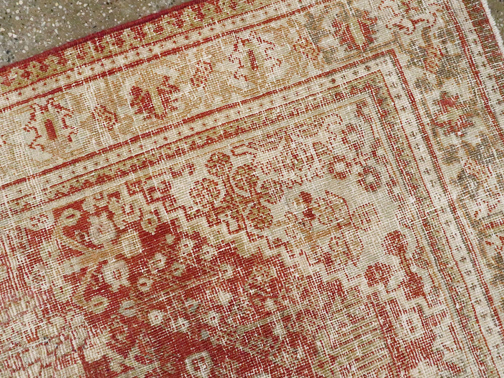 Antique Persian Joshegan Distressed Rug, No.25136 - Galerie Shabab