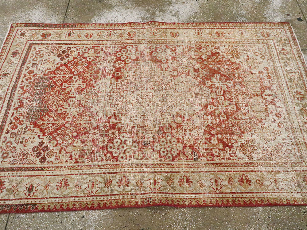 Antique Persian Joshegan Distressed Rug, No.25136 - Galerie Shabab