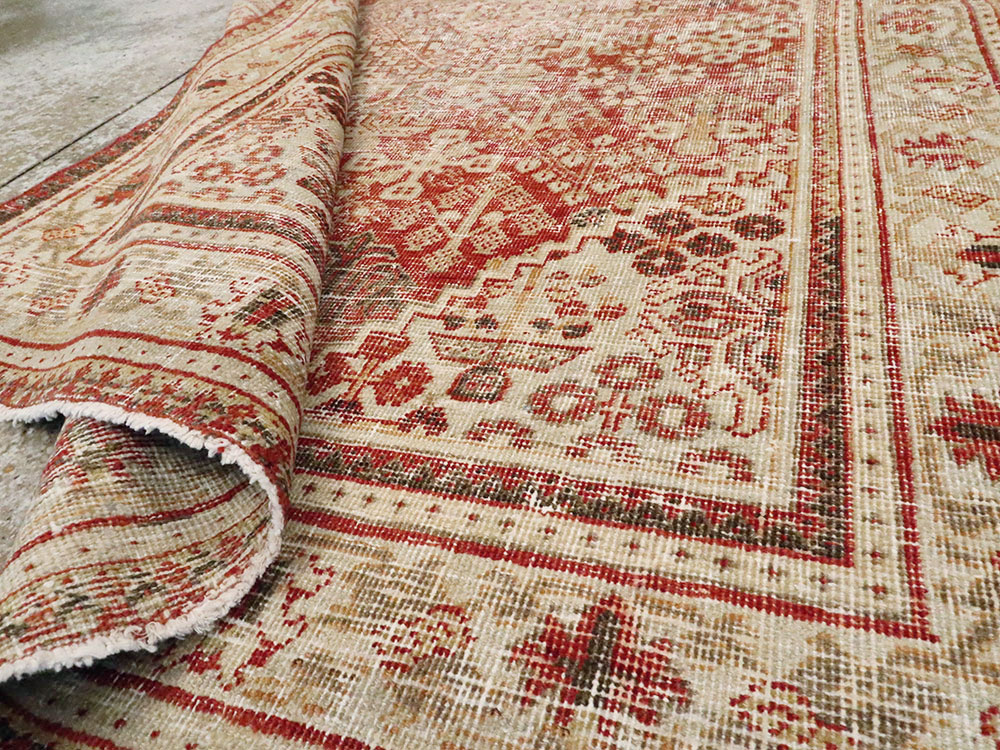 Antique Persian Joshegan Distressed Rug, No.25136 - Galerie Shabab