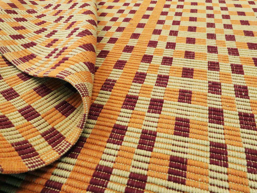 Vintage European Flatweave Kilim, No.25138 - Galerie Shabab