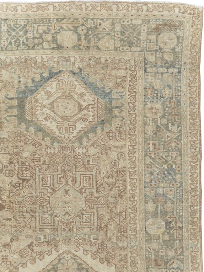 Vintage Persian Karajeh Small Square Room Size Carpet, No.25139 - Galerie Shabab
