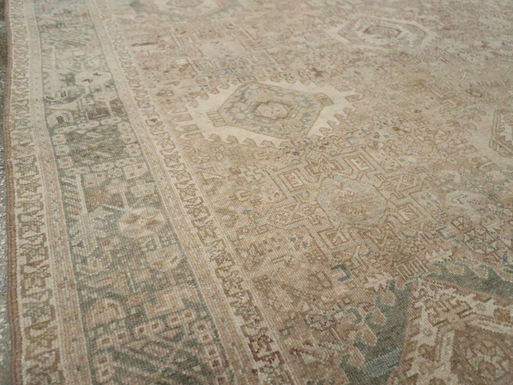 Vintage Persian Karajeh Small Square Room Size Carpet, No.25139 - Galerie Shabab