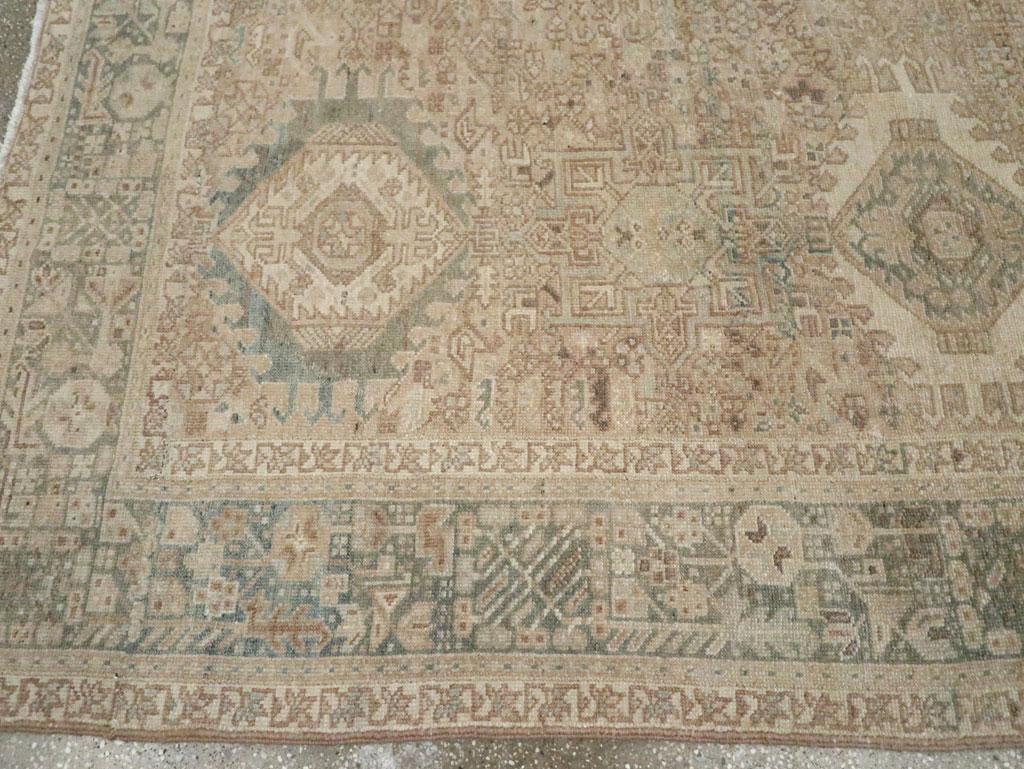 Vintage Persian Karajeh Small Square Room Size Carpet, No.25139 - Galerie Shabab