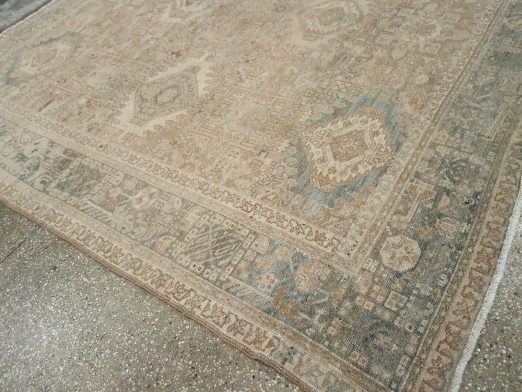 Vintage Persian Karajeh Small Square Room Size Carpet, No.25139 - Galerie Shabab