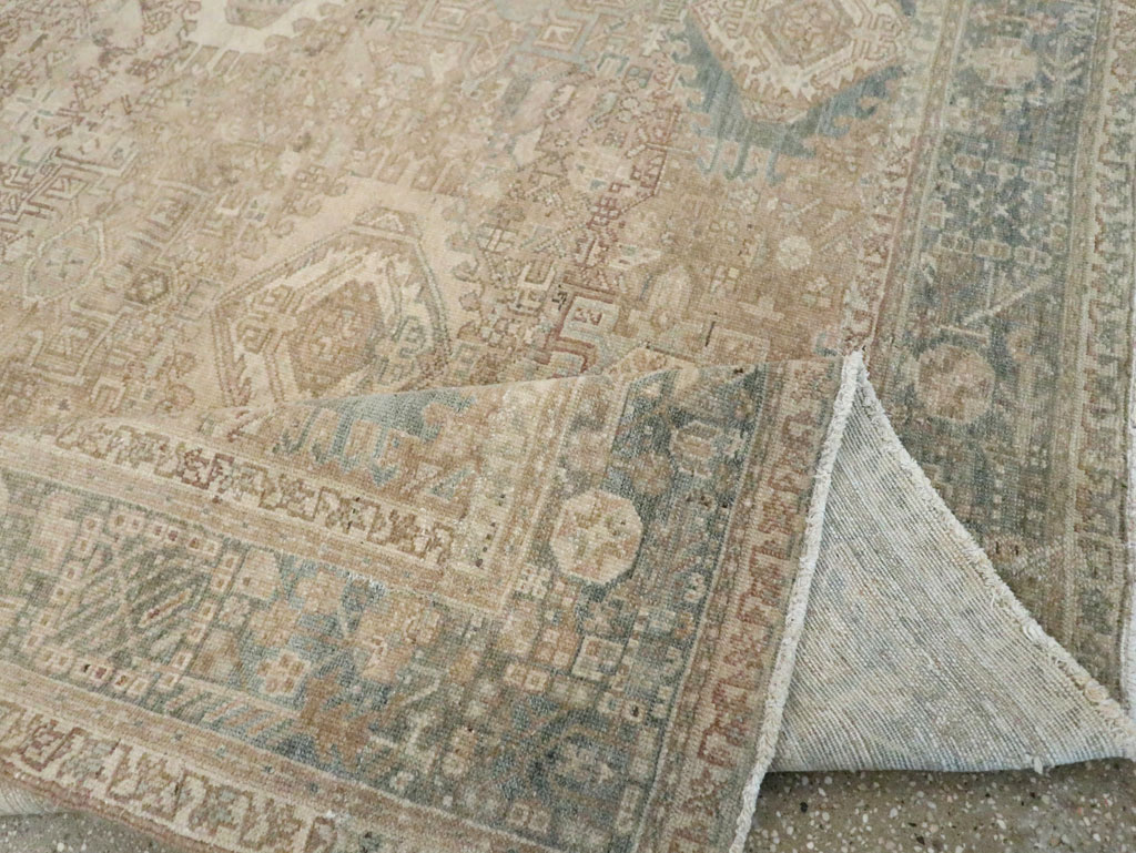 Vintage Persian Karajeh Small Square Room Size Carpet, No.25139 - Galerie Shabab