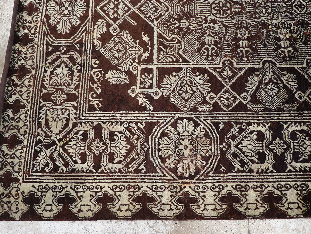 Antique Indian Agra Rug, No.25143 - Galerie Shabab