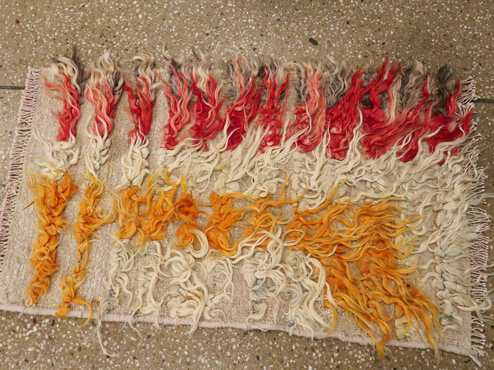 Vintage Turkish Tulu Throw Rug, No.25150 - Galerie Shabab