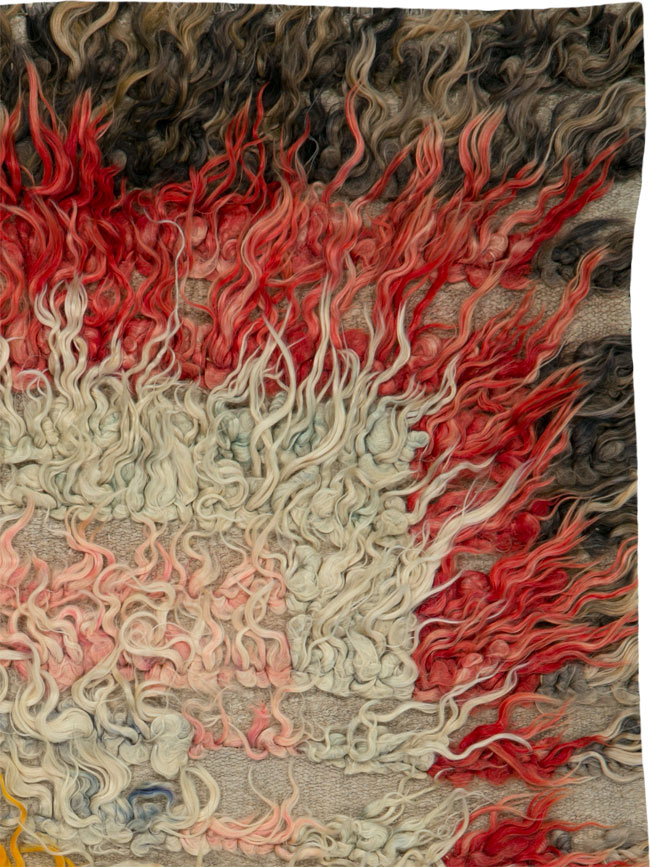 Vintage Turkish Tulu Square Rug, No.25151 - Galerie Shabab