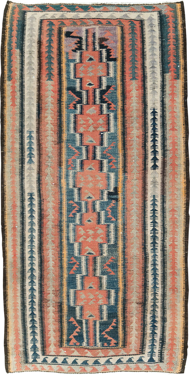 Vintage Persian Flatweave Kilim, No.25152 - Galerie Shabab
