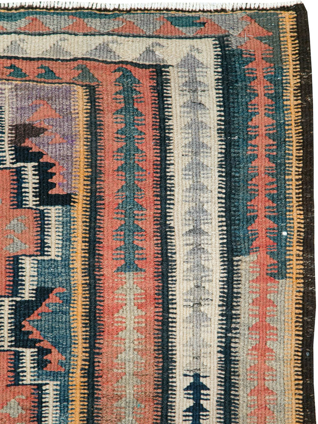 Vintage Persian Flatweave Kilim, No.25152 - Galerie Shabab