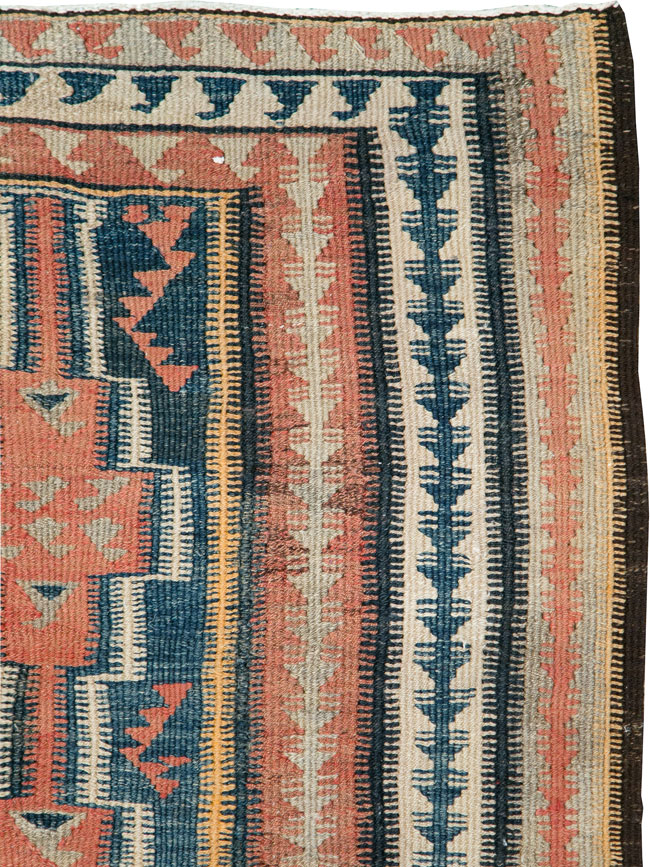 Vintage Persian Flatweave Kilim, No.25152 - Galerie Shabab