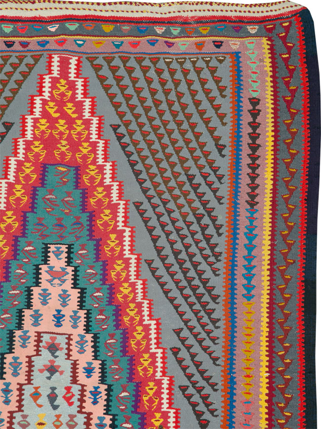 Vintage Persian Kilim, No.25154 - Galerie Shabab