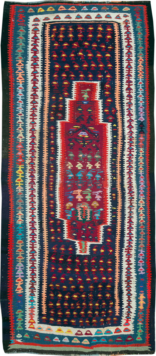 Vintage Persian Kilim, No.25157 - Galerie Shabab