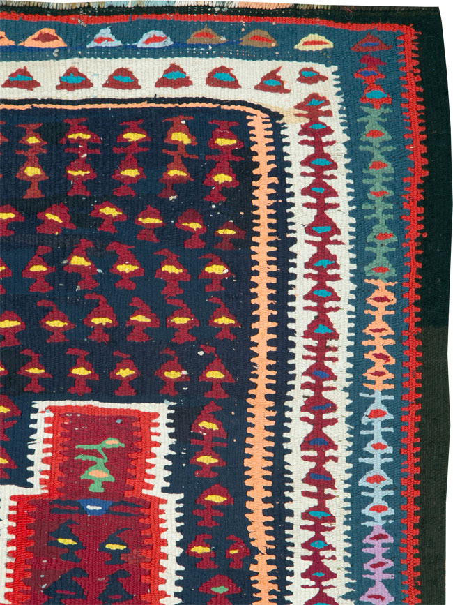 Vintage Persian Kilim, No.25157 - Galerie Shabab