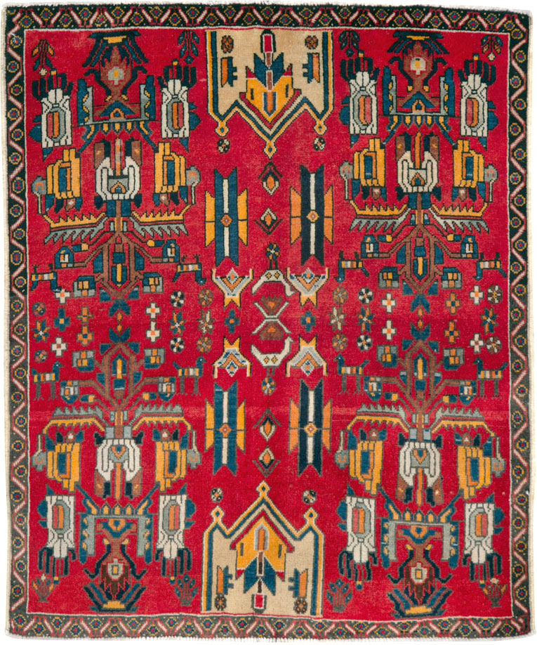 Vintage Persian Tabriz Carpet, No.25162 - Galerie Shabab