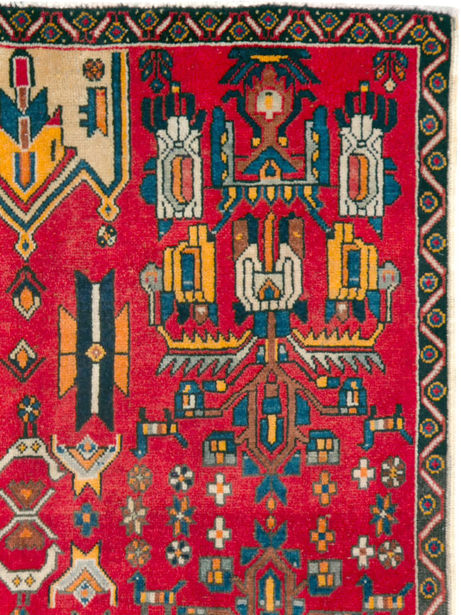 Vintage Persian Tabriz Carpet, No.25162 - Galerie Shabab