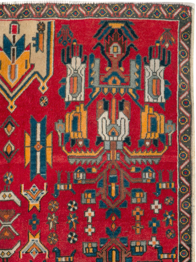 Vintage Persian Tabriz Carpet, No.25162 - Galerie Shabab