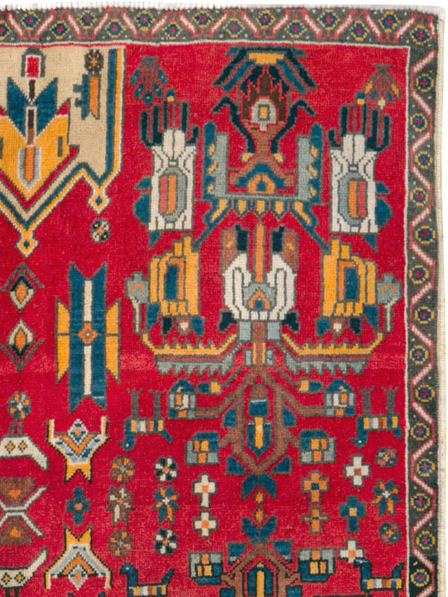 Vintage Persian Tabriz Carpet, No.25162 - Galerie Shabab