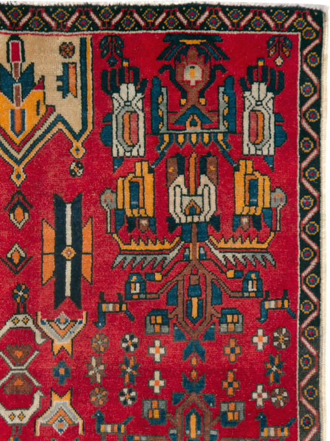 Vintage Persian Tabriz Carpet, No.25162 - Galerie Shabab